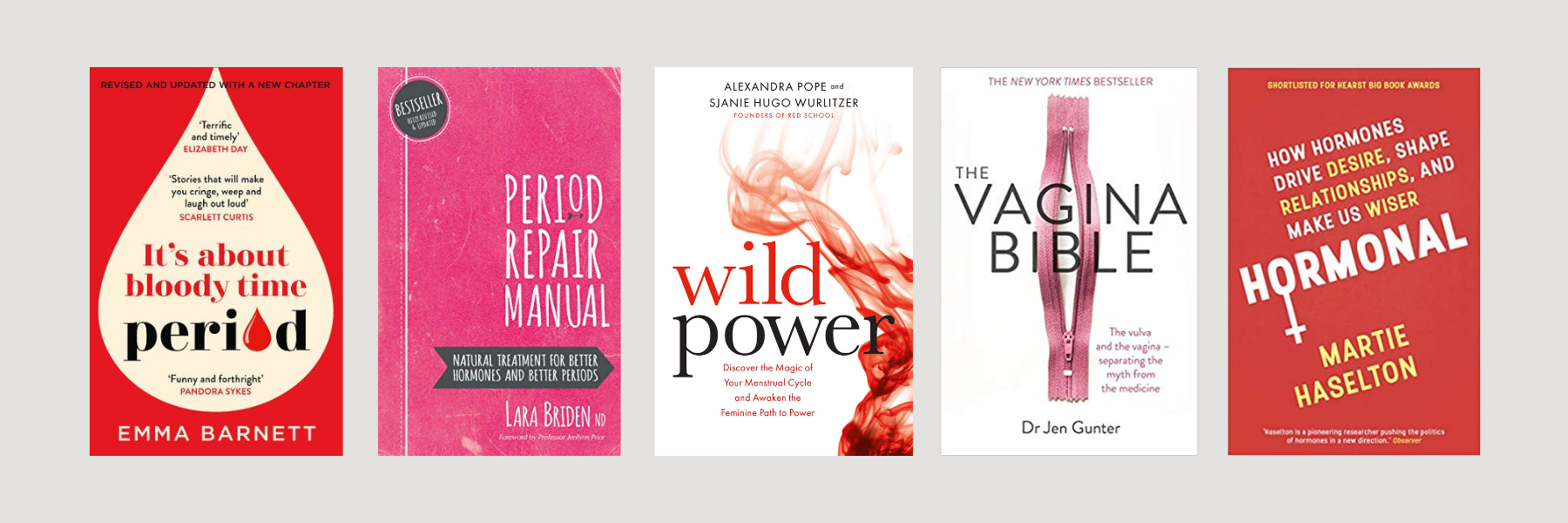 Periods and menstruation books. Period power.