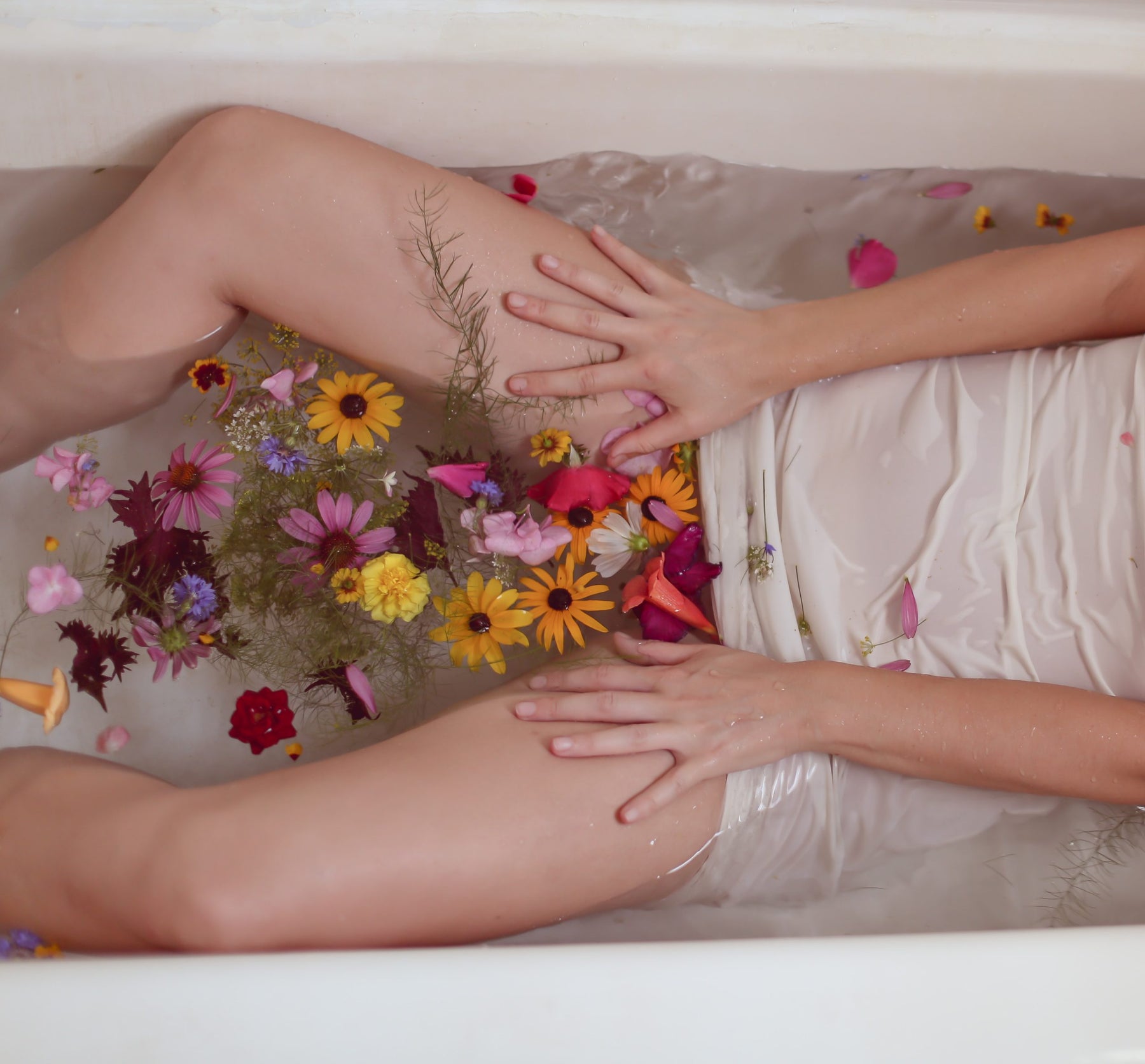 girl in tub