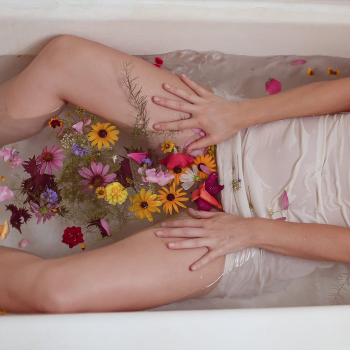 girl in tub