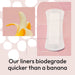 biodegradable panty liners